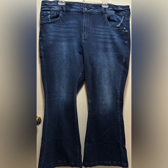 kancan for maurices Denim - Kancan Exclusively for Maurices High-Waisted Flare Bootcut Jeans Dark Wash+size